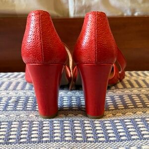 Cherry Red Miz Mooz Heels